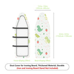 1-Piece Dinosaur Strawberry Floral  Ironing Board Cover, Universal Size, Without Board