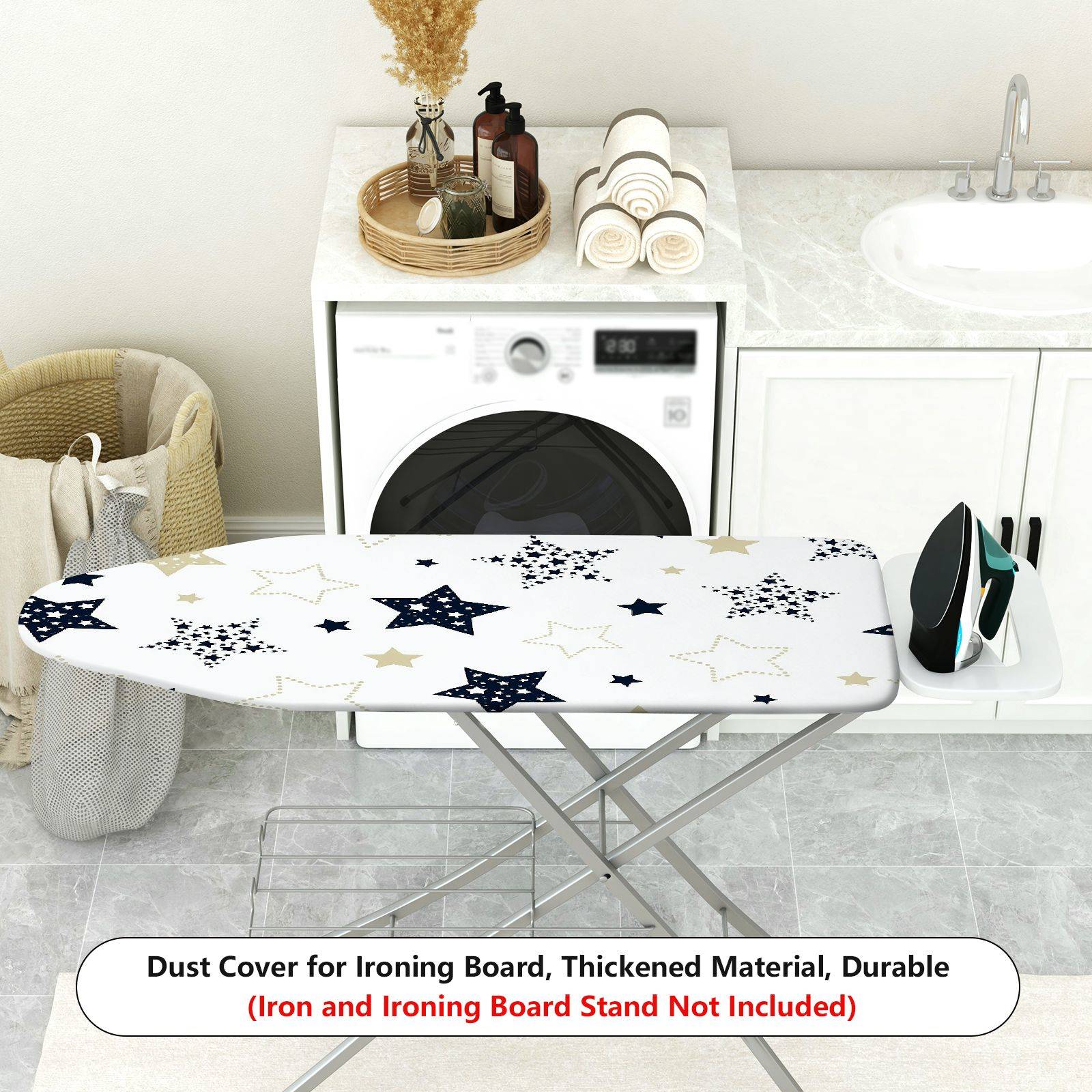 1-Piece Star Dot Pattern Universe Theme  Ironing Board Cover, Universal Size, Without Board