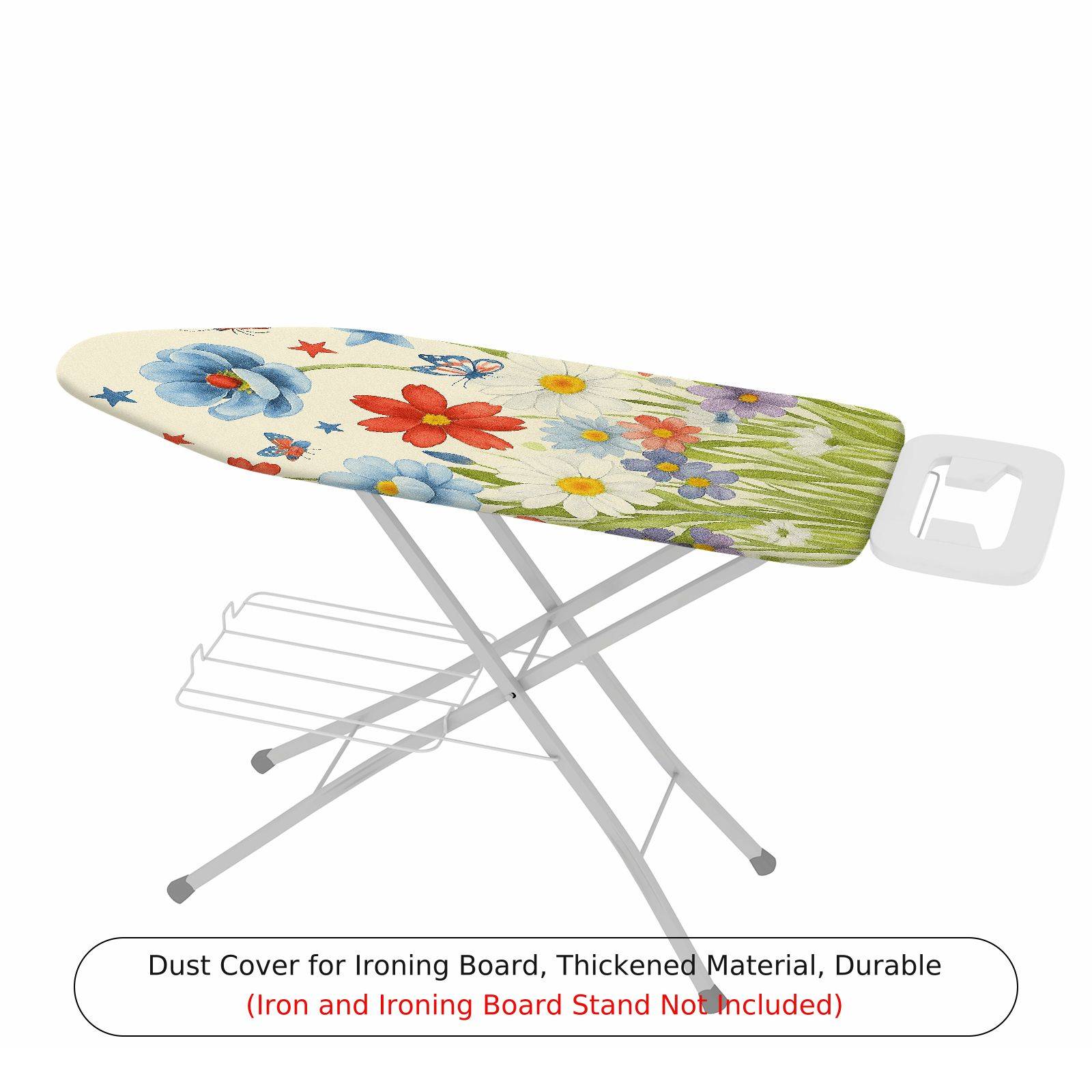 1-Piece Floral Star Butterfly  Ironing Board Cover, Universal Size, Without Board