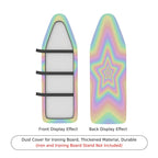 1-Piece Rainbow Star Pastel  Ironing Board Cover, Universal Size, Without Board