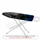 1-Piece Black Cat Halloween Blue Rose  Ironing Board Cover, Universal Size, Without Board
