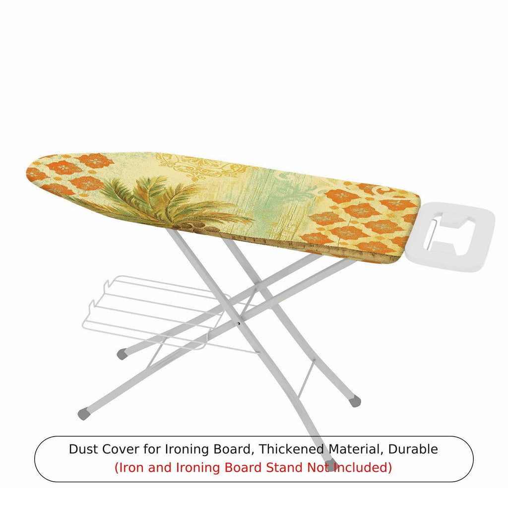 1-Piece Tropical Vintage Floral  Ironing Board Cover, Universal Size, Without Board