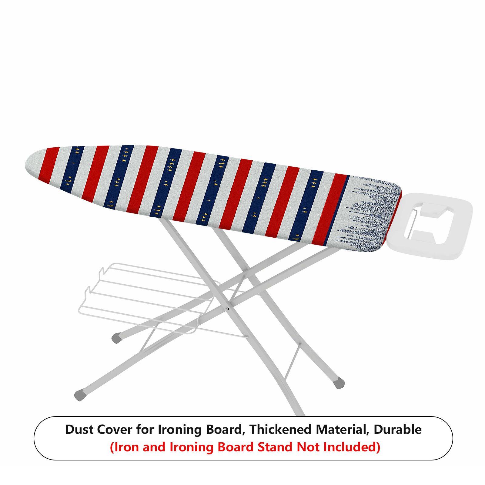 1-Piece American Flag City Skyline Star  Ironing Board Cover, Universal Size, Without Board