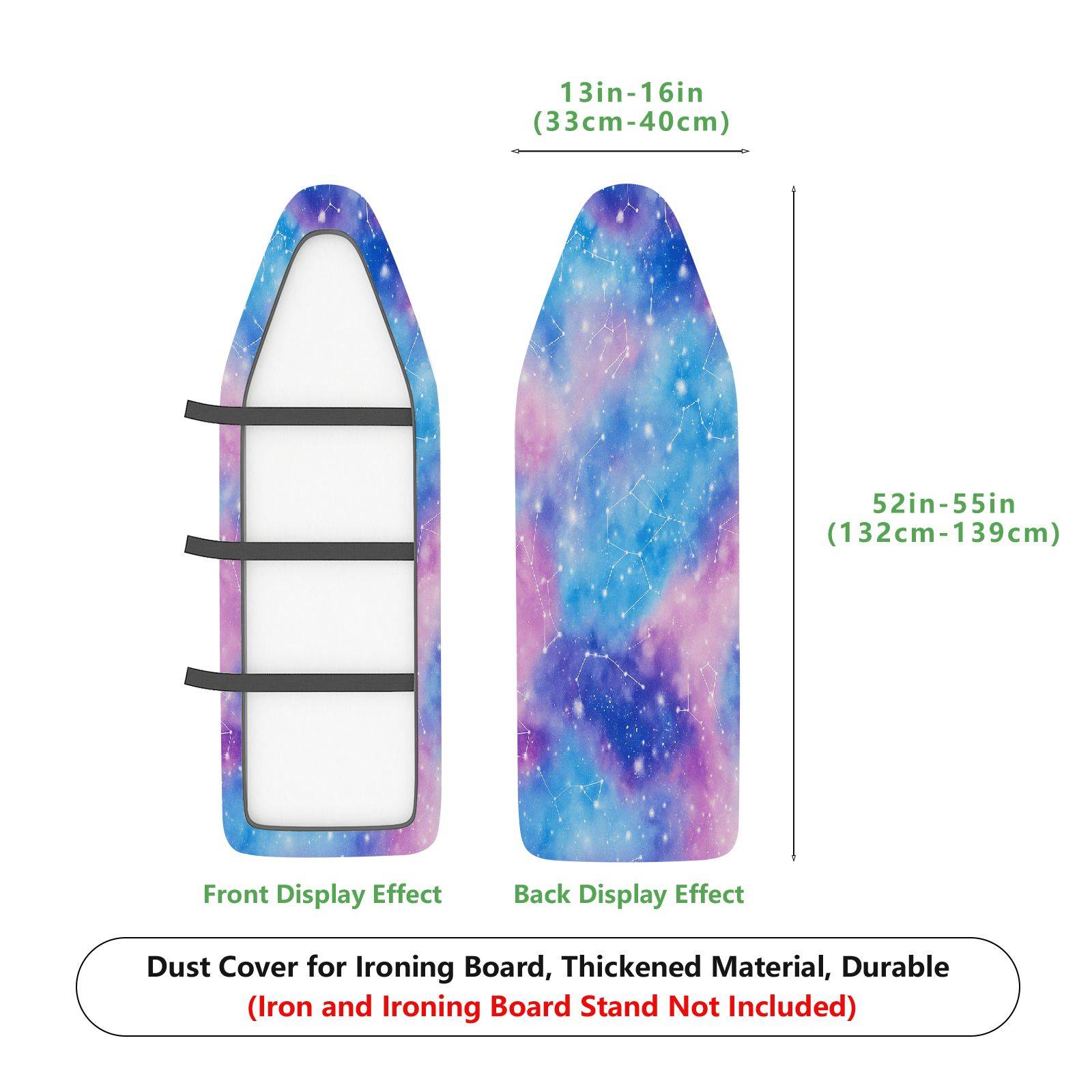 1-Piece Galaxy Sky Stars  Ironing Board Cover, Universal Size, Without Board