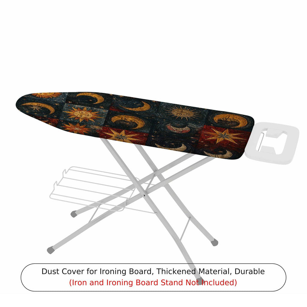 1-Piece Starry Night Moon Sun  Ironing Board Cover, Universal Size, Without Board