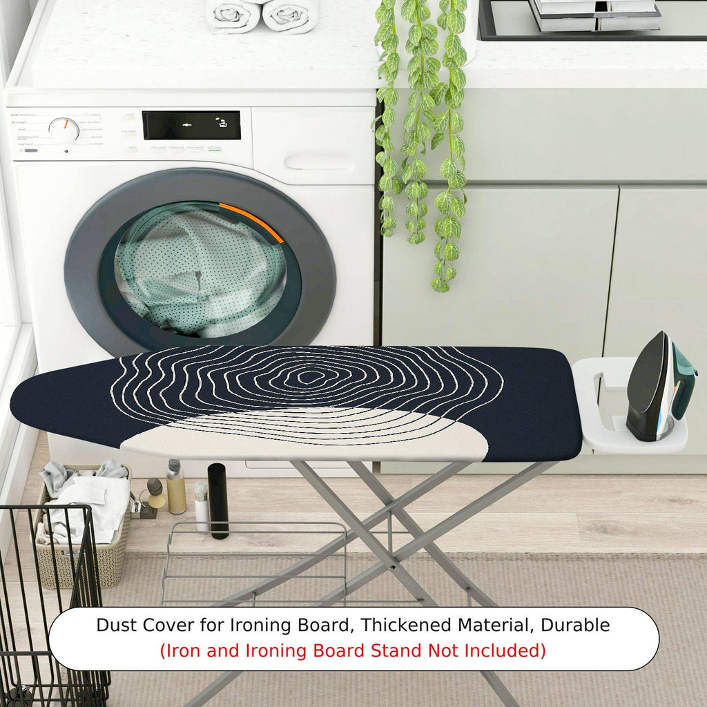 1-Piece Modern Minimalist Black and White  Ironing Board Cover, Universal Size, Without Board