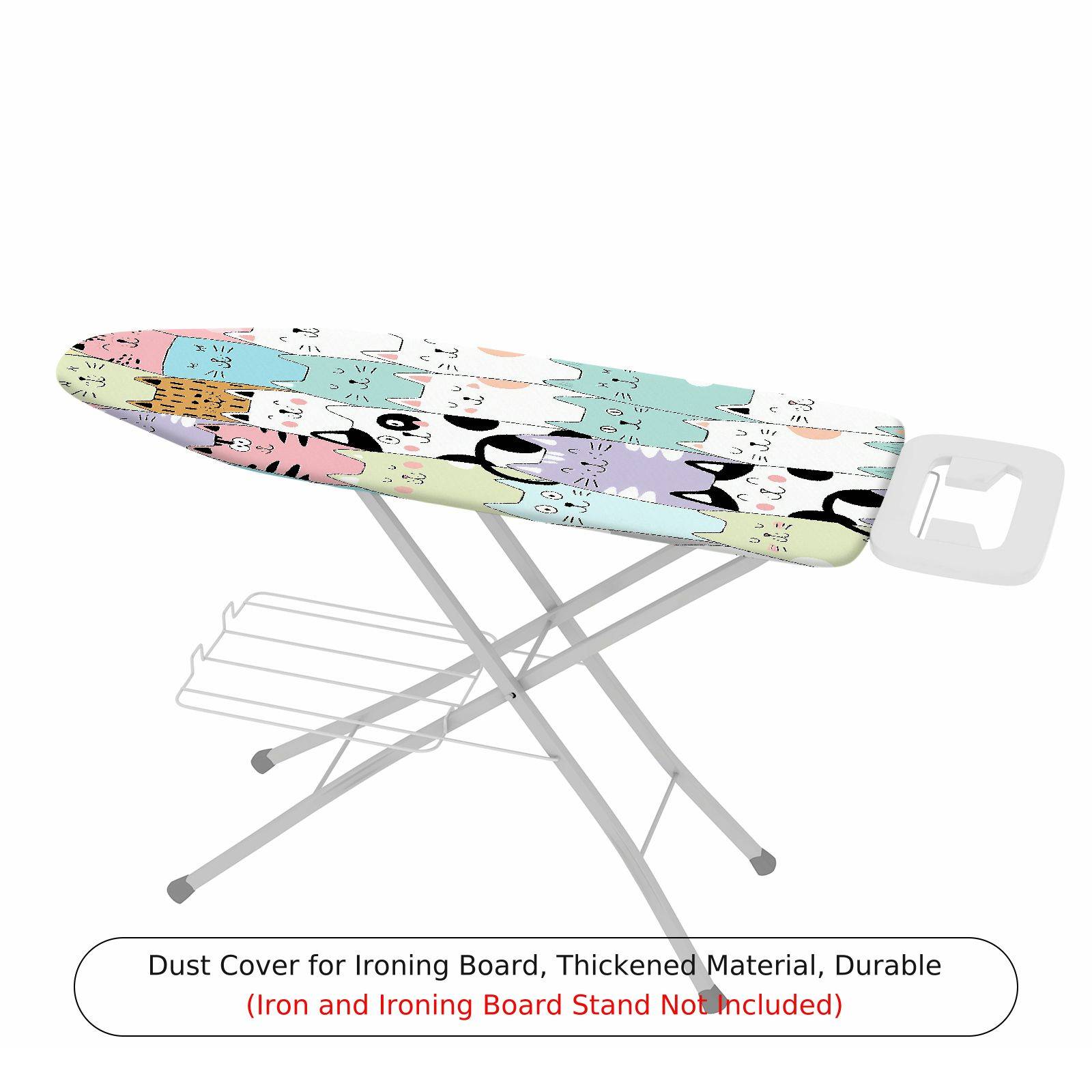 1-Piece Cute Cat Pattern Multicolor Fun  Ironing Board Cover, Universal Size, Without Board