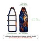 1-Piece Wolf Dreamcatcher Butterfly  Ironing Board Cover, Universal Size, Without Board