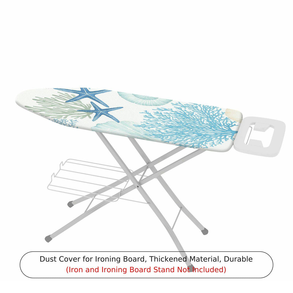 1-Piece Sea Shell Starfish Coral  Ironing Board Cover, Universal Size, Without Board