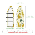 1-Piece Tropical Jungle Animal Leopard  Ironing Board Cover, Universal Size, Without Board
