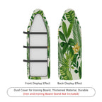 1-Piece Green Leaf Floral Tropical  Ironing Board Cover, Universal Size, Without Board