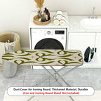 1-Piece Green Bow Star Pattern  Ironing Board Cover, Universal Size, Without Board
