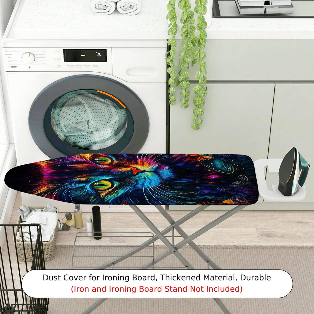 1-Piece Colorful Cat Galaxy  Ironing Board Cover, Universal Size, Without Board