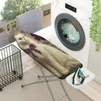 1-Piece Cat Floral Bow  Ironing Board Cover, Universal Size, Without Board