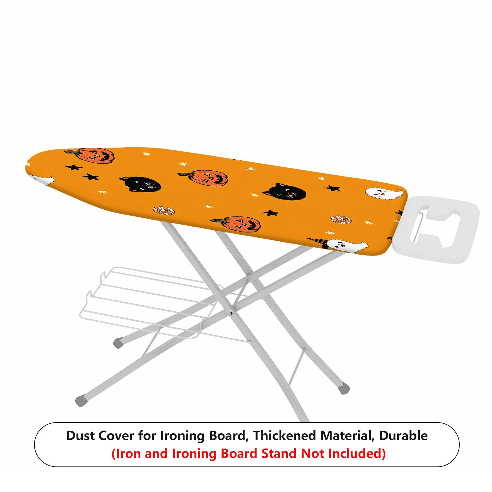 1-Piece Halloween Pumpkin Cat Ghost  Ironing Board Cover, Universal Size, Without Board
