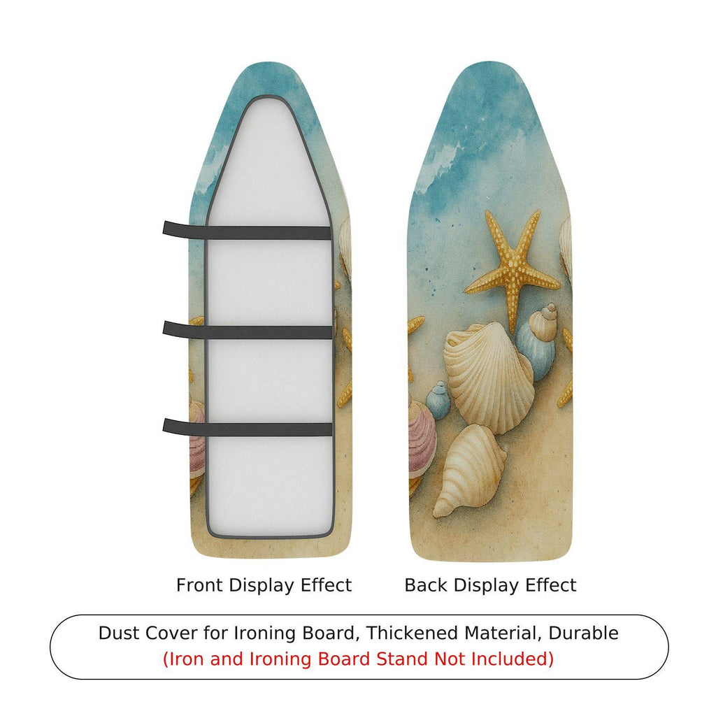1-Piece Shells Starfish Ocean  Ironing Board Cover, Universal Size, Without Board