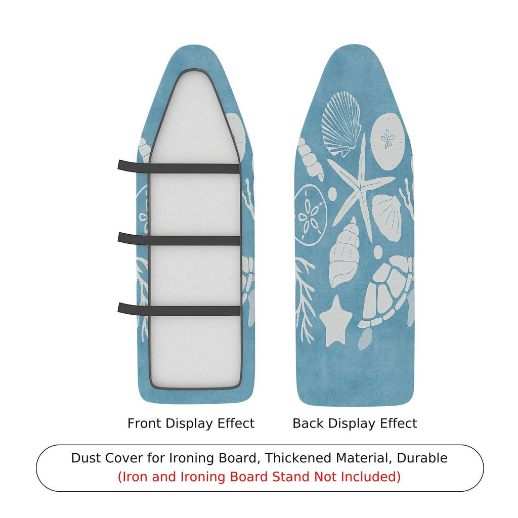 1-Piece Starfish Conch Turtle  Ironing Board Cover, Universal Size, Without Board