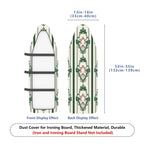 1-Piece Christmas Green Bow Stripe  Ironing Board Cover, Universal Size, Without Board