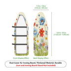 1-Piece Floral Star Butterfly  Ironing Board Cover, Universal Size, Without Board