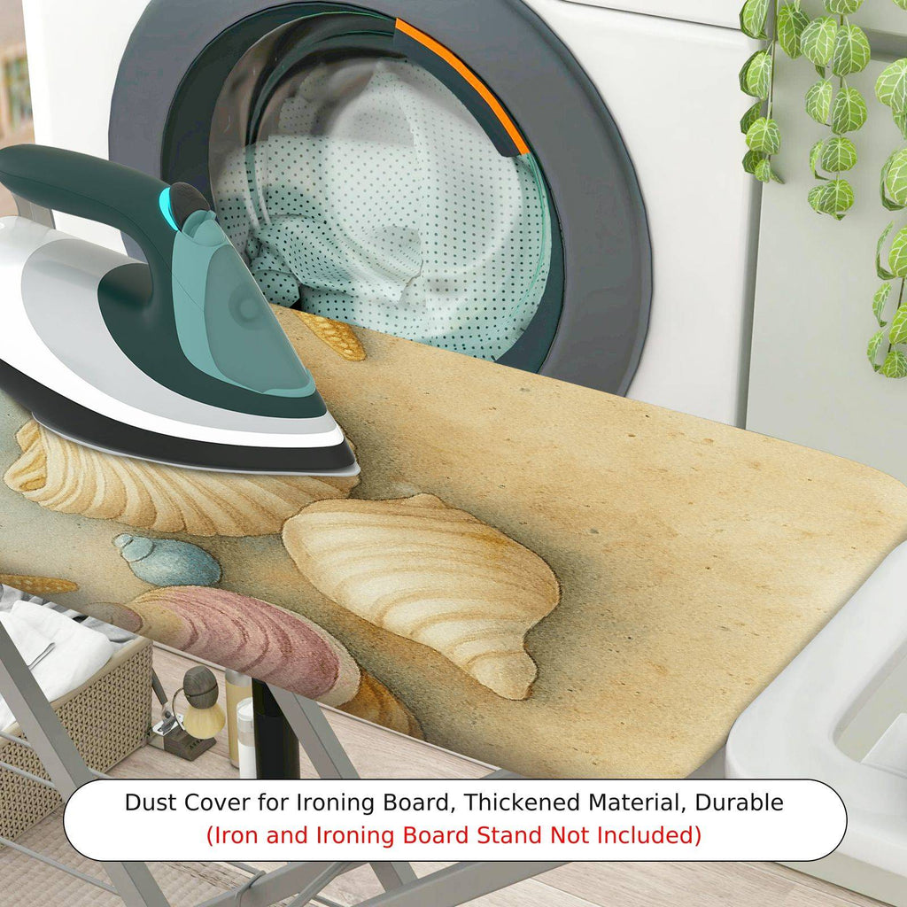 1-Piece Shells Starfish Ocean  Ironing Board Cover, Universal Size, Without Board