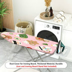 1-Piece Christmas Santa Reindeer Gingerbread  Ironing Board Cover, Universal Size, Without Board