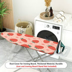 1-Piece Strawberry Flower Pink  Ironing Board Cover, Universal Size, Without Board