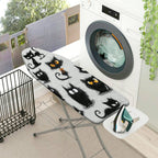 1-Piece Quirky Halloween Black Cats  Ironing Board Cover, Universal Size, Without Board