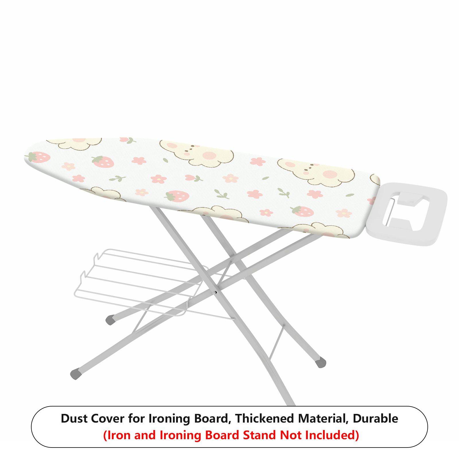 1-Piece Floral Strawberry  Ironing Board Cover, Universal Size, Without Board