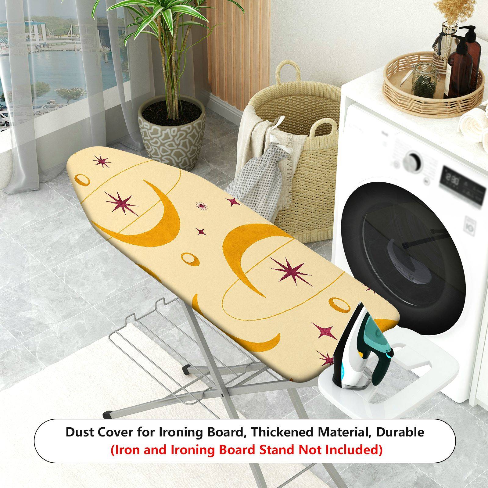 1-Piece Moon Star Planet  Ironing Board Cover, Universal Size, Without Board