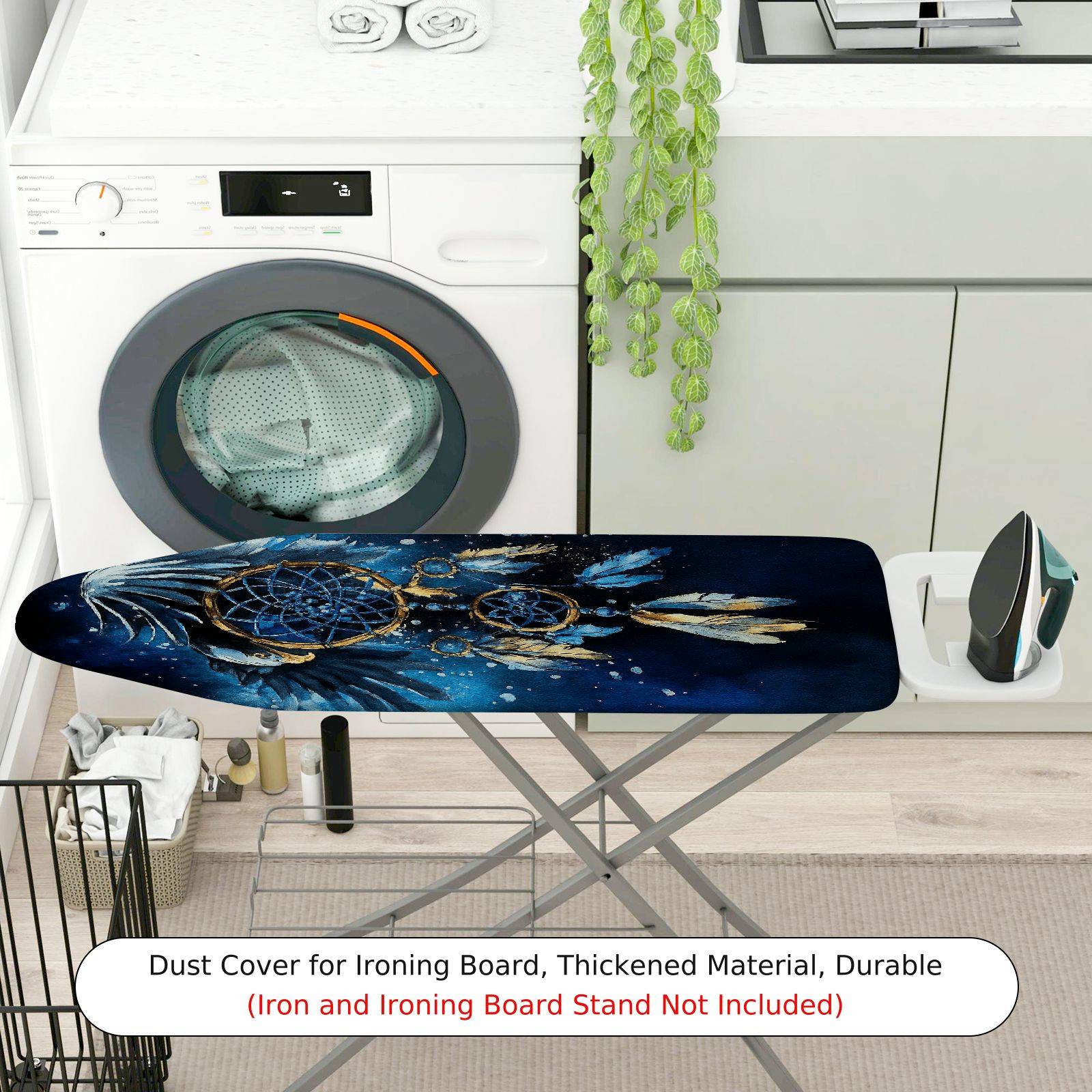 1-Piece Dreamcatcher Feather Night Sky  Ironing Board Cover, Universal Size, Without Board