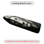 1-Piece Lion Animal Art Black  Ironing Board Cover, Universal Size, Without Board