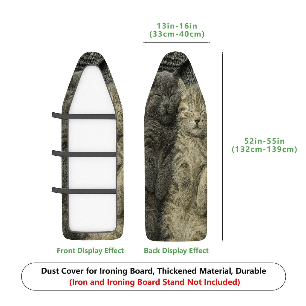 1-Piece Cat Sleeping Cozy Relax  Ironing Board Cover, Universal Size, Without Board