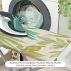 1-Piece Tropical Leaves Green  Ironing Board Cover, Universal Size, Without Board