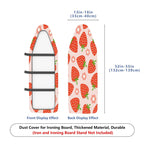 1-Piece Strawberry Floral Fruit  Ironing Board Cover, Universal Size, Without Board