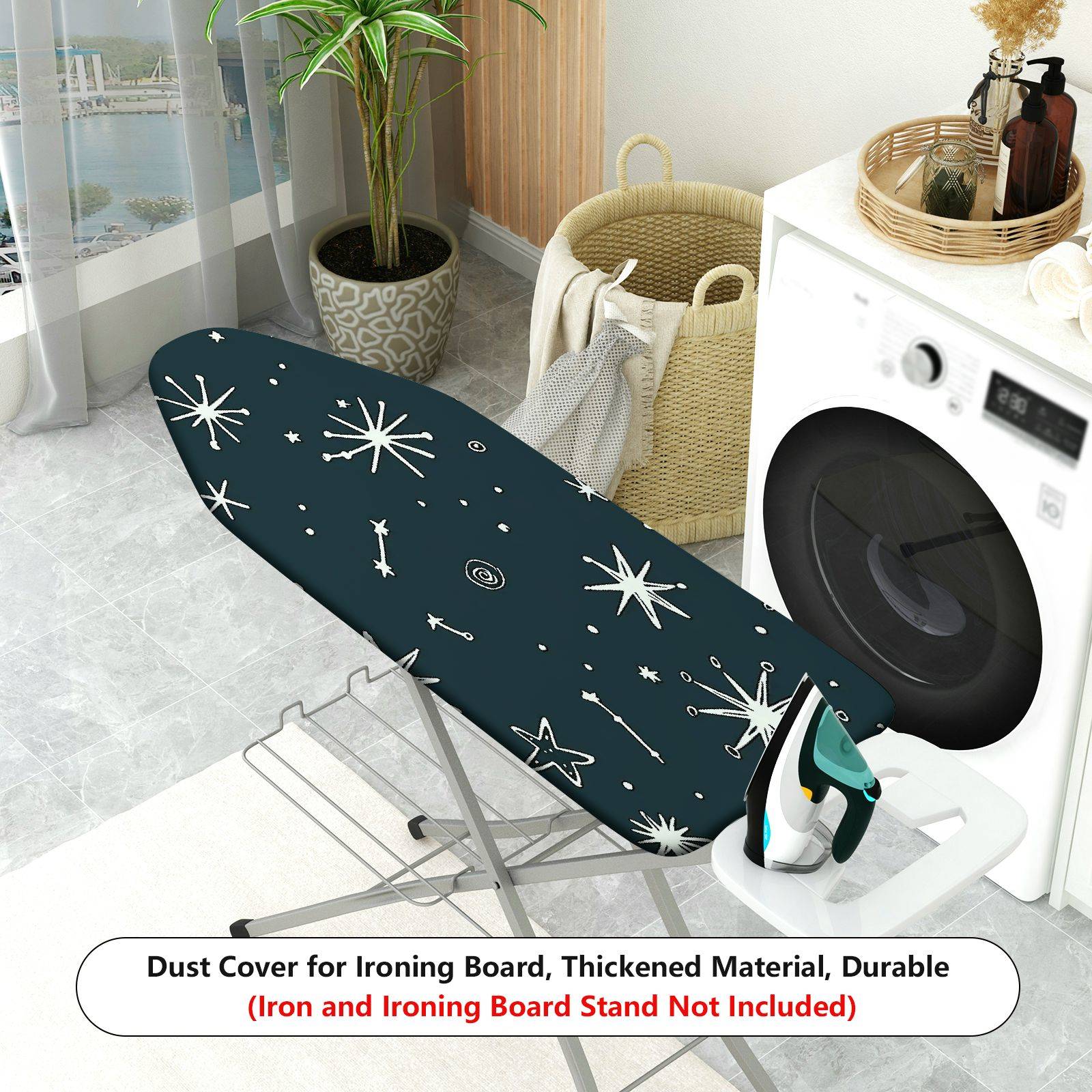 1-Piece Star Pattern Space Galaxy Universe  Ironing Board Cover, Universal Size, Without Board
