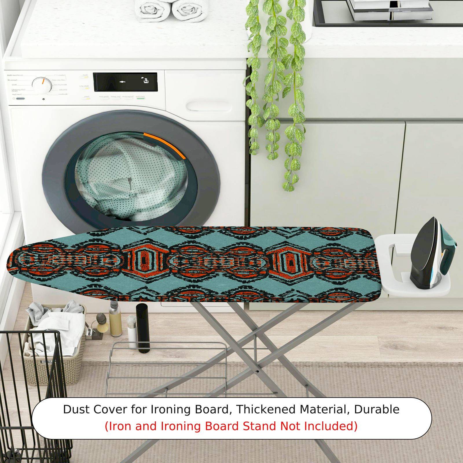 1-Piece Geometric Retro Tribal  Ironing Board Cover, Universal Size, Without Board