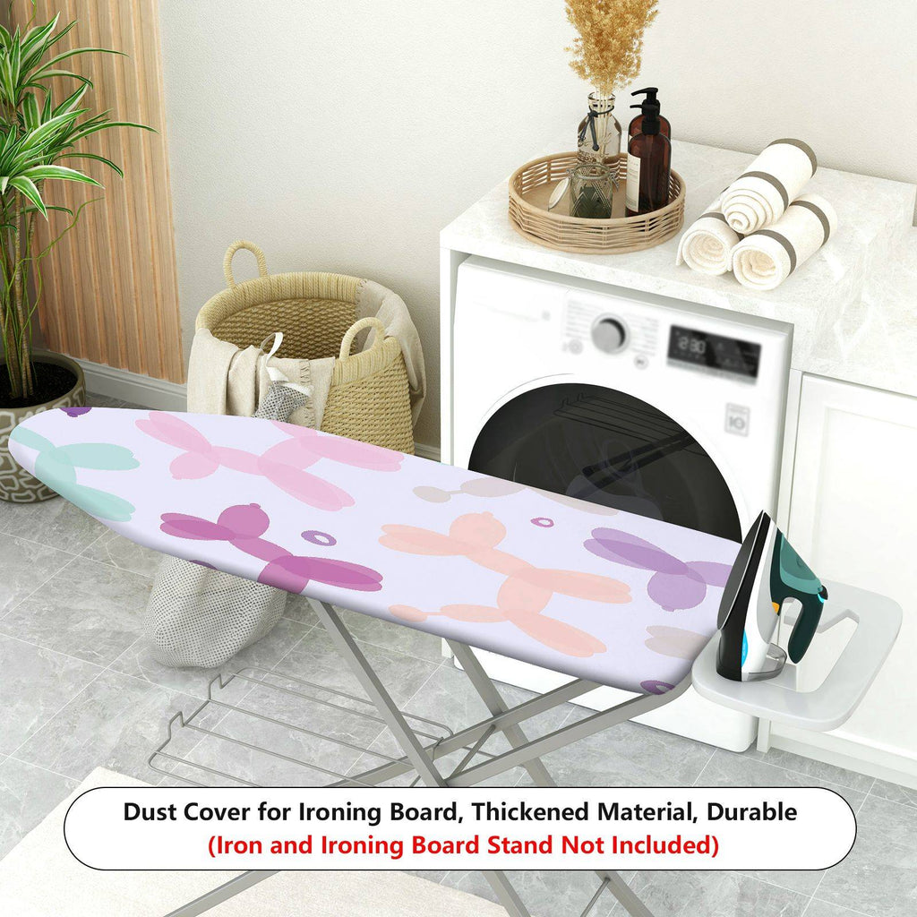 1-Piece Dog Balloon Pattern Pastel Colors Artistic  Ironing Board Cover, Universal Size, Without Board