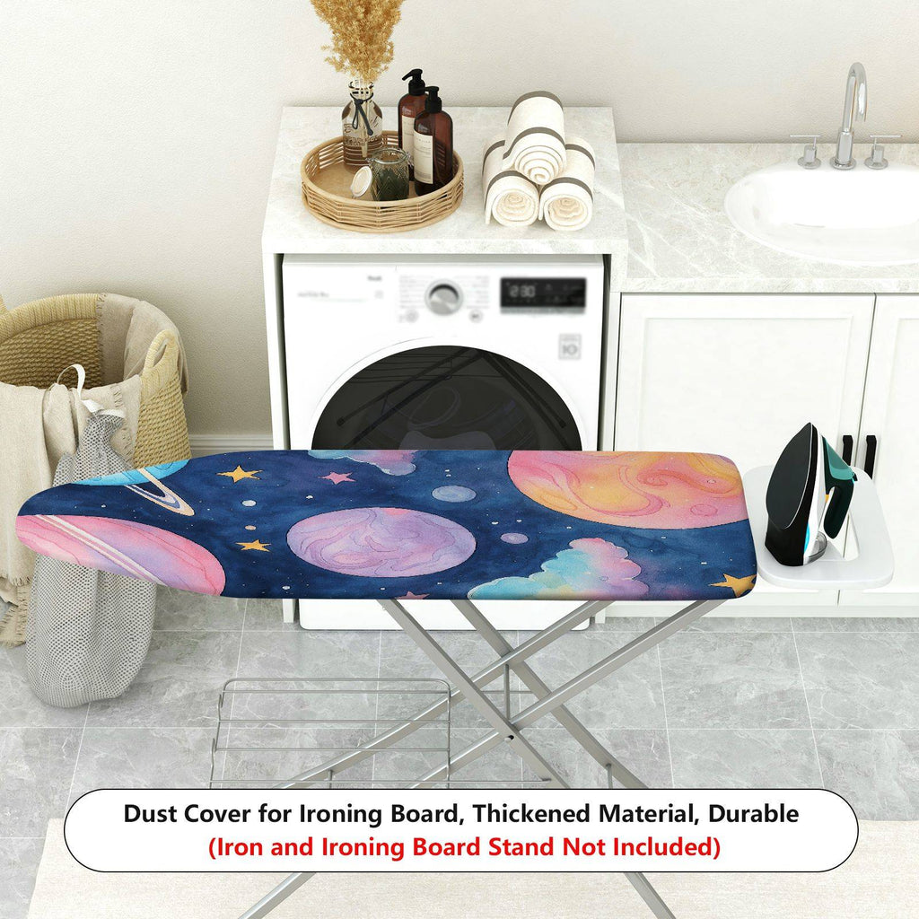 1-Piece Galaxy Space Planet Star  Ironing Board Cover, Universal Size, Without Board