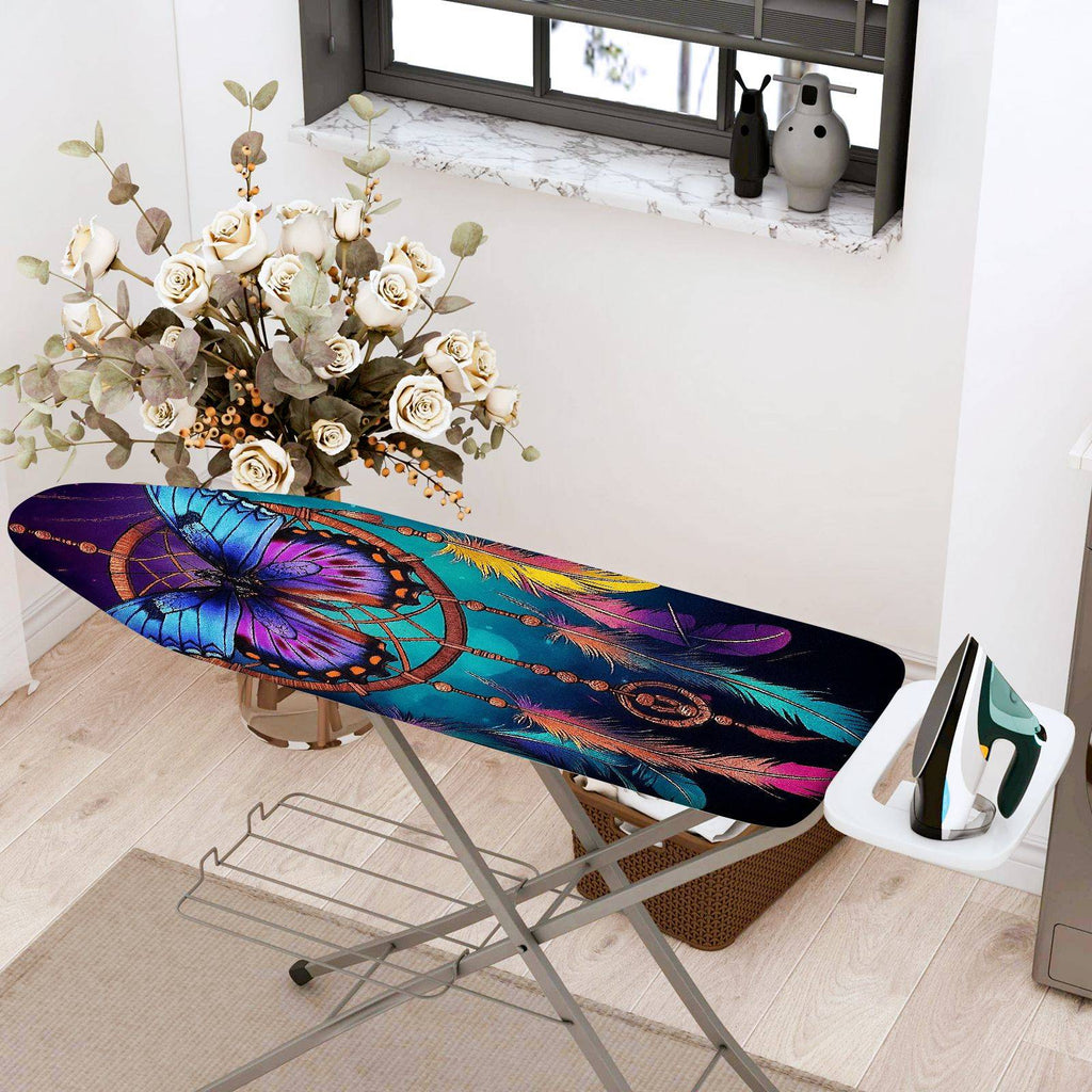 1-Piece Butterfly Feather Dreamcatcher  Ironing Board Cover, Universal Size, Without Board