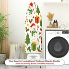 1-Piece Christmas Snowman Gift  Ironing Board Cover, Universal Size, Without Board