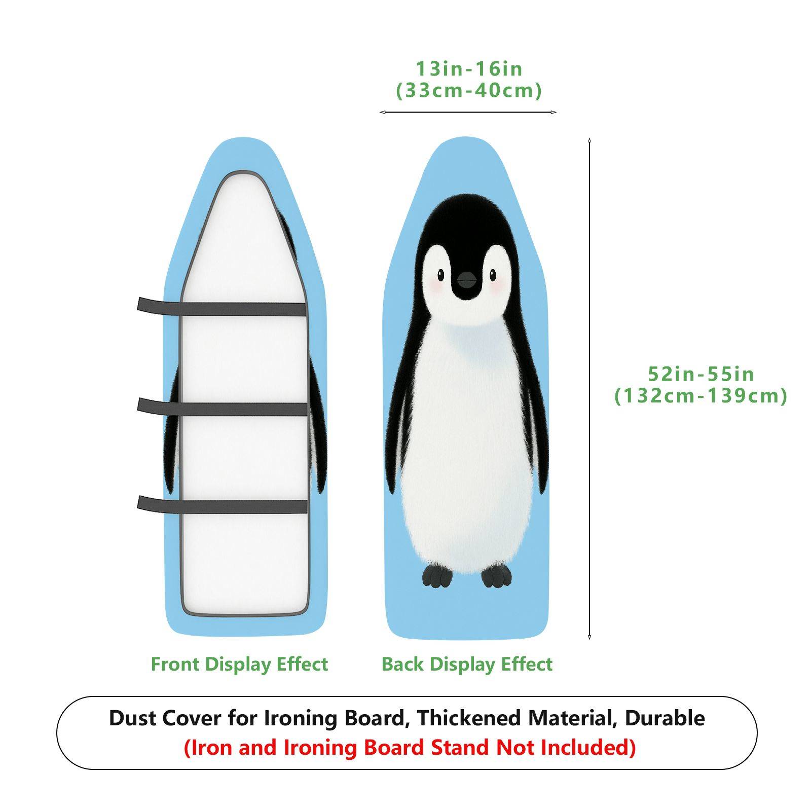 1-Piece Animal Penguin  Ironing Board Cover, Universal Size, Without Board