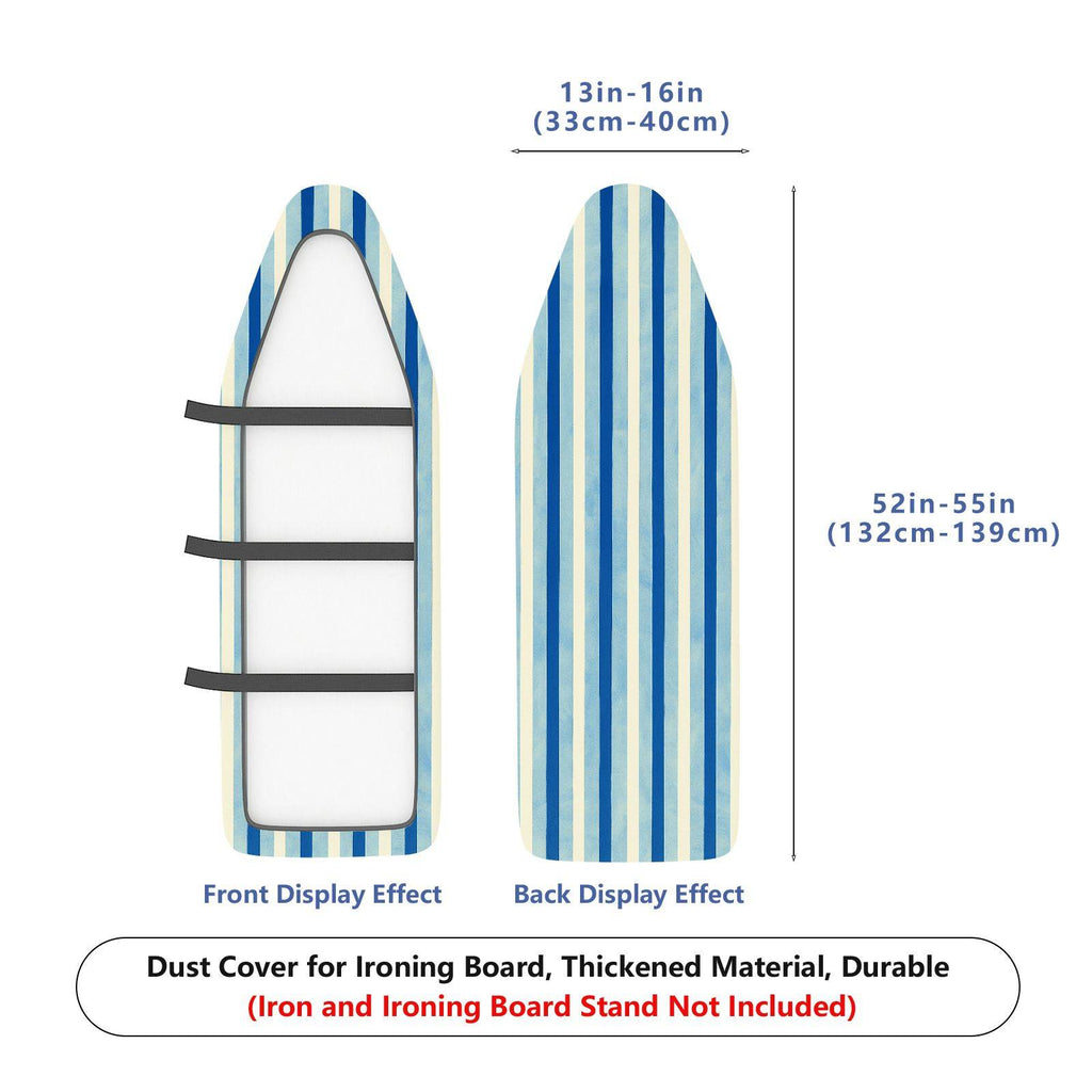 1-Piece Blue Striped Pattern Simple Modern  Ironing Board Cover, Universal Size, Without Board