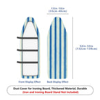 1-Piece Blue Striped Pattern Simple Modern  Ironing Board Cover, Universal Size, Without Board