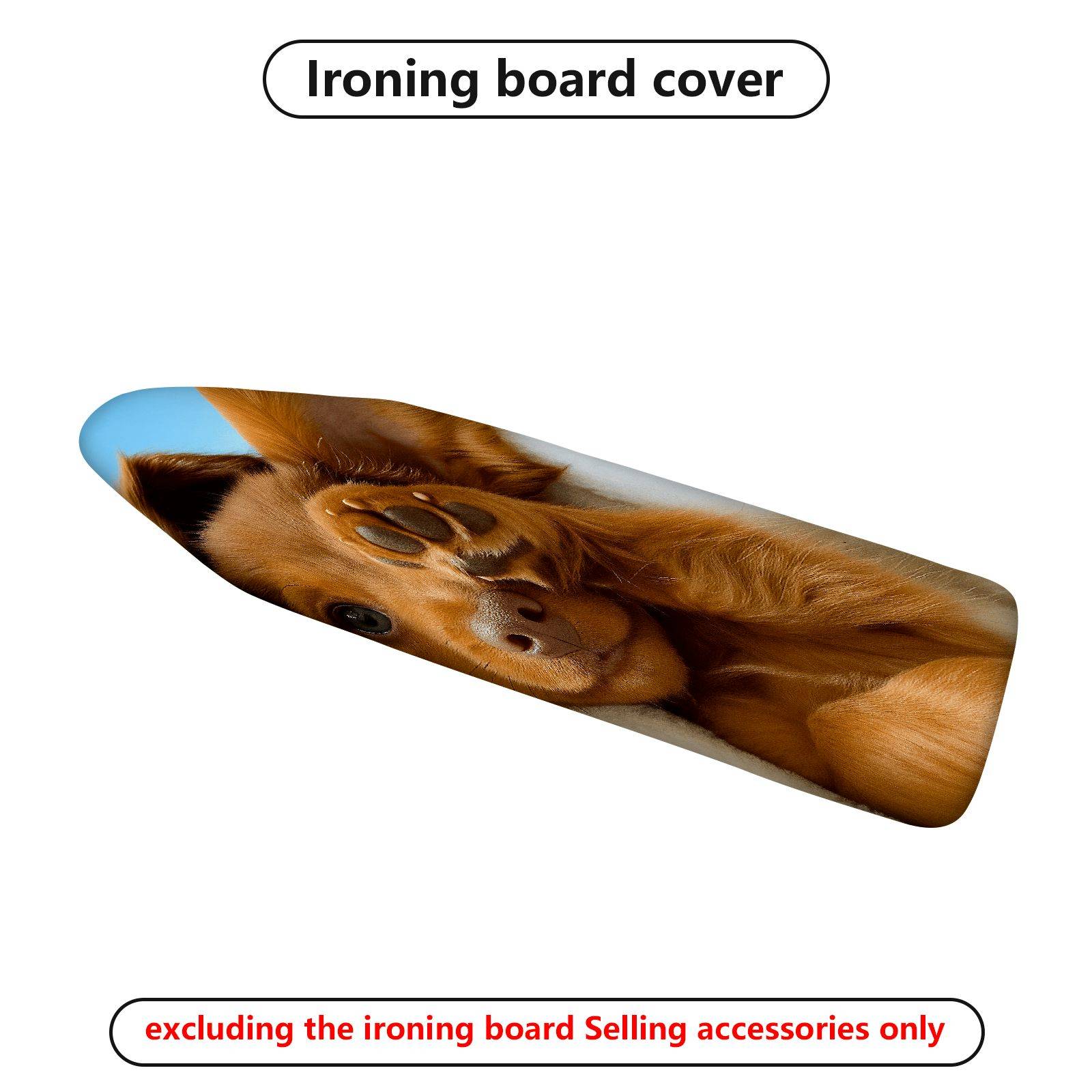 1-Piece Dog Cute Playful  Ironing Board Cover, Universal Size, Without Board