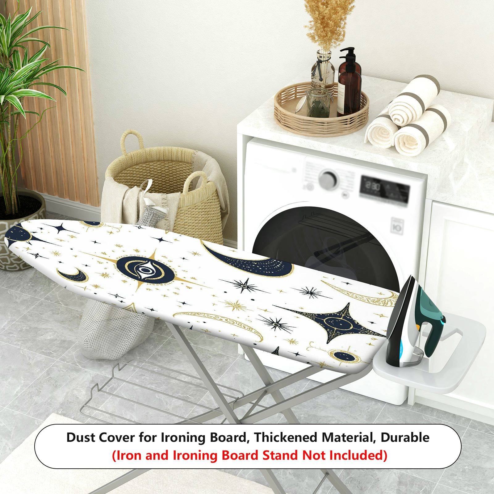 1-Piece Moon Star Eye Pattern Galaxy  Ironing Board Cover, Universal Size, Without Board
