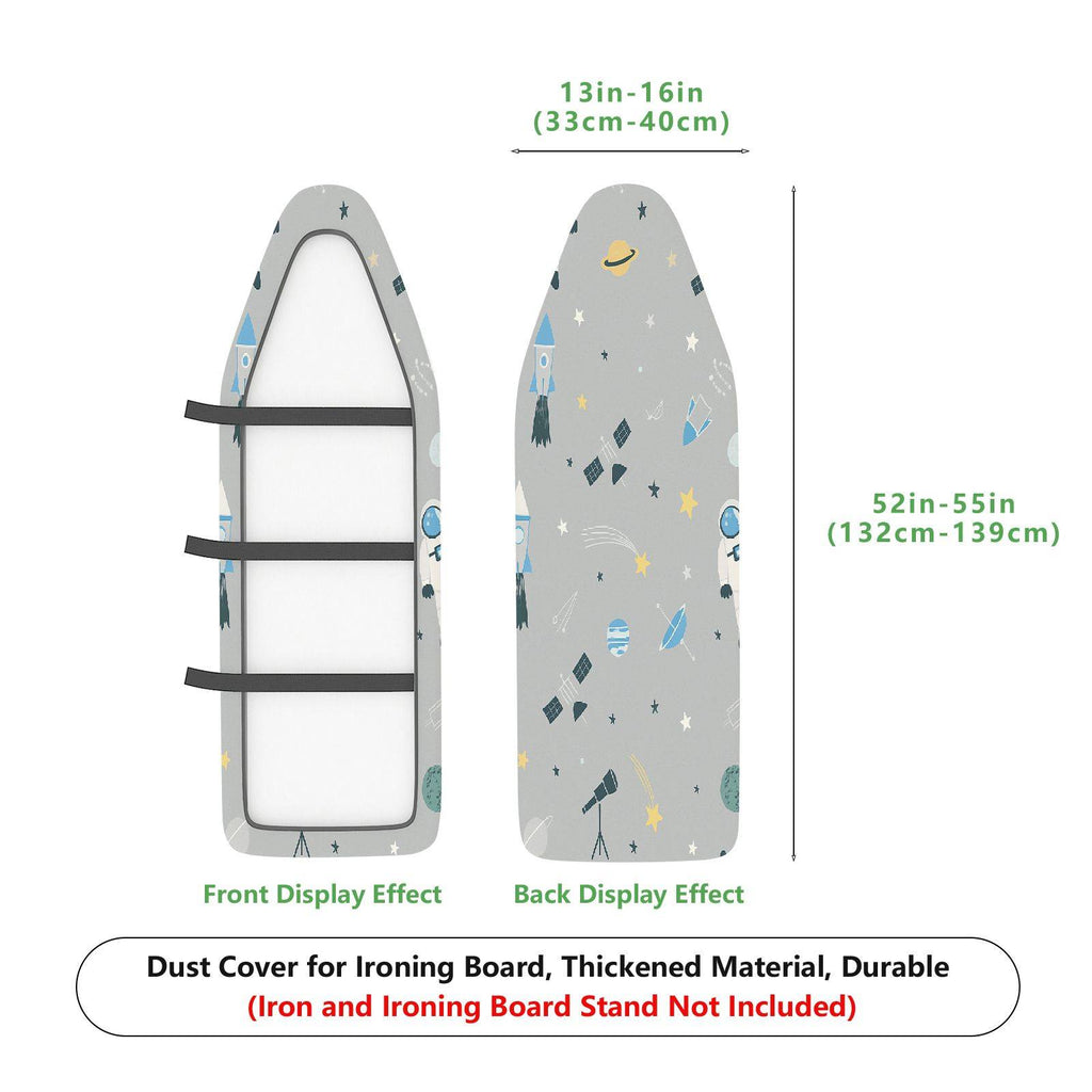 1-Piece Rocket Star Planet  Ironing Board Cover, Universal Size, Without Board