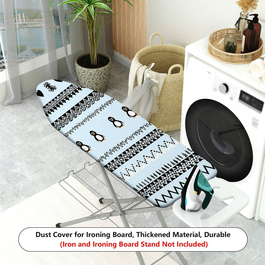 1-Piece Penguin Heart Tribal  Ironing Board Cover, Universal Size, Without Board
