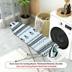 1-Piece Penguin Heart Tribal  Ironing Board Cover, Universal Size, Without Board