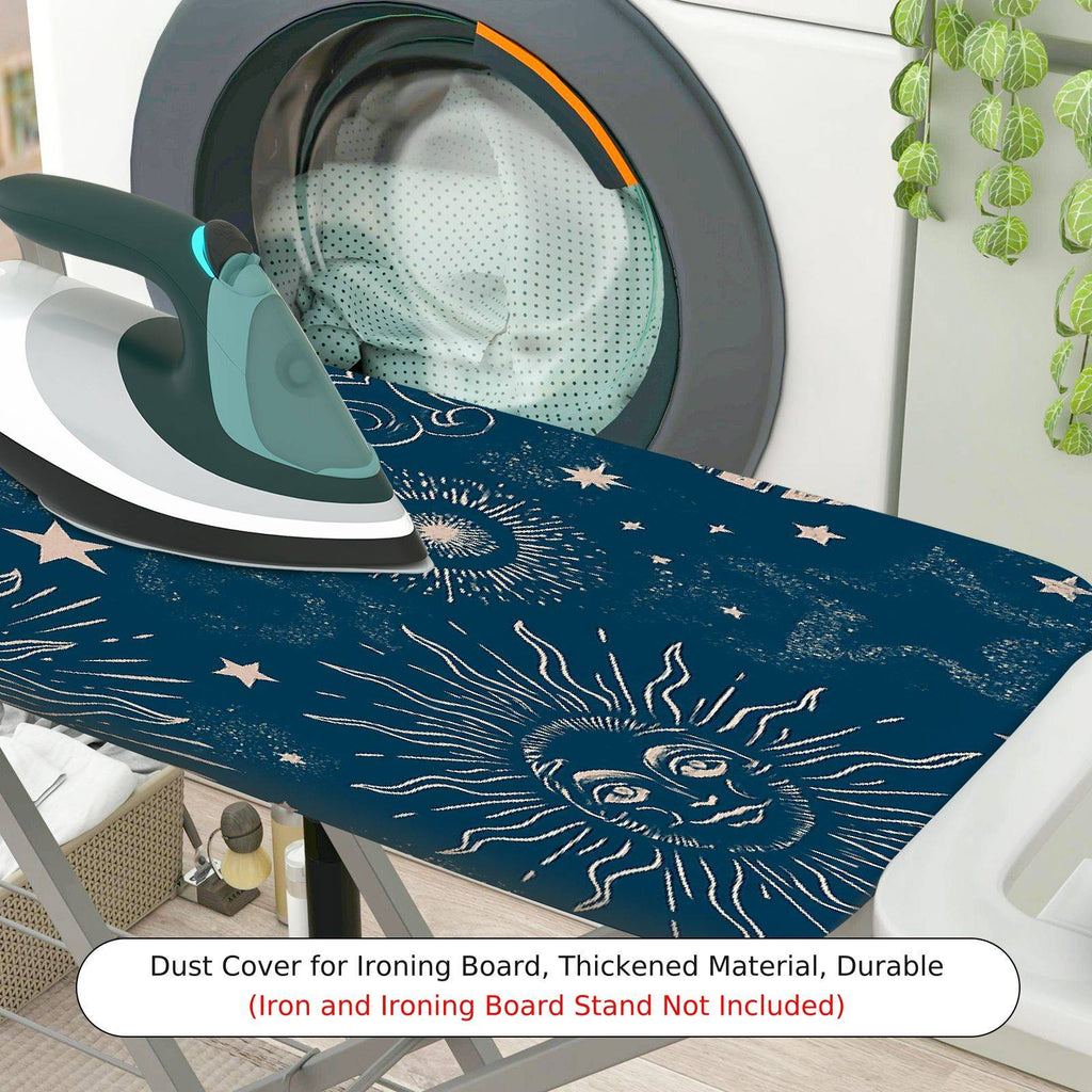 1-Piece Sun Moon Star  Ironing Board Cover, Universal Size, Without Board