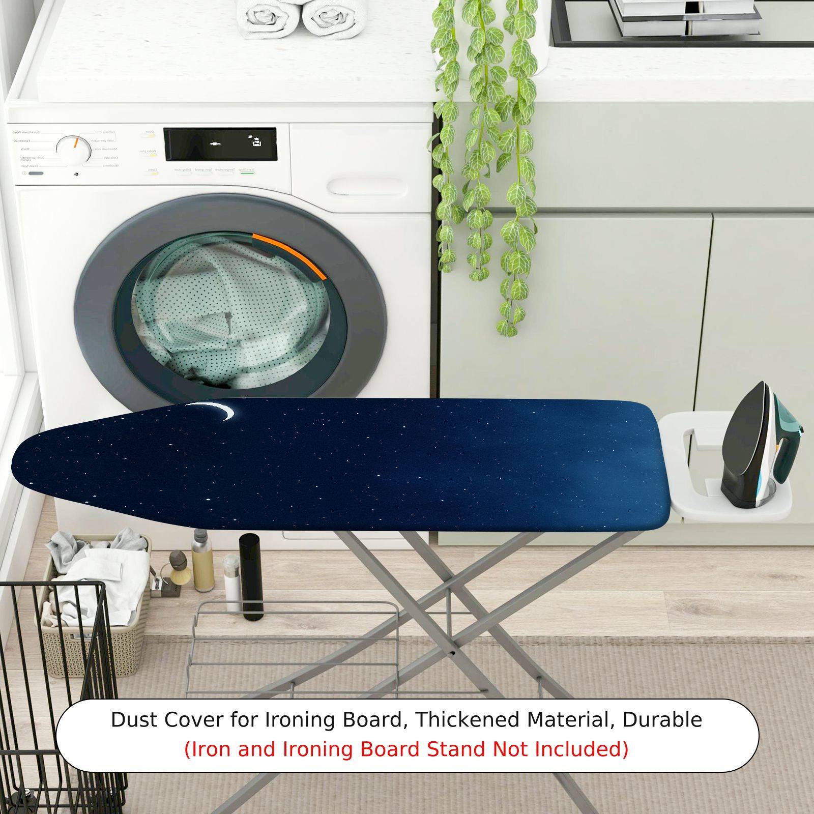 1-Piece Starry Night Sky Moon  Ironing Board Cover, Universal Size, Without Board
